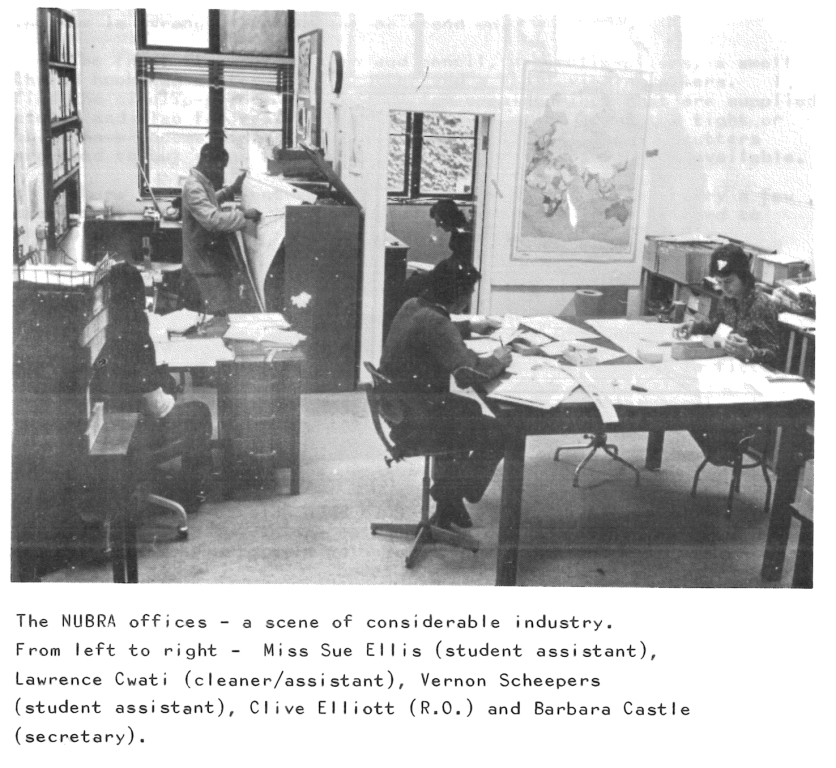NUBRA Office 1973
